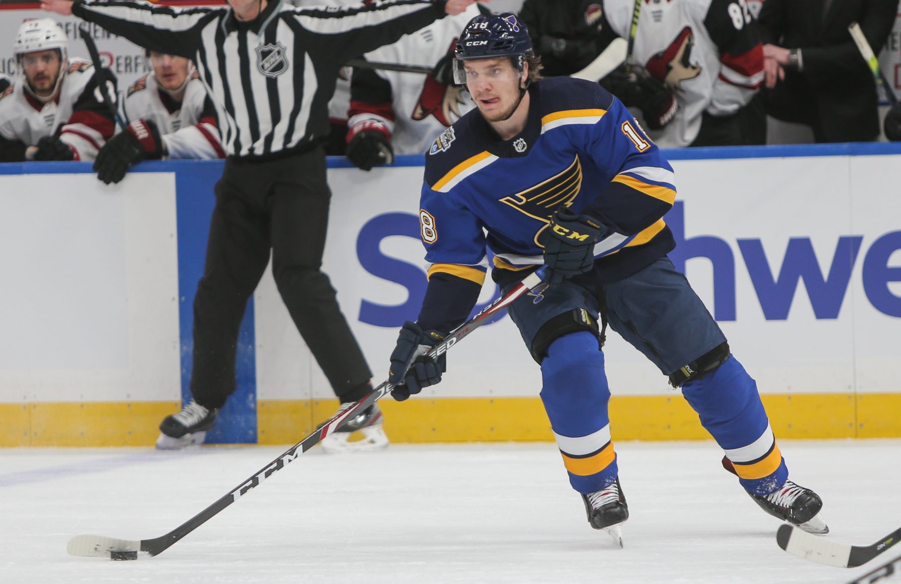 Blues take on the Coyotes